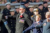 Royal Air Forces Association (Group C1, 155 members) during the Royal British Legion March Past on Remembrance Sunday at the Cenotaph, Whitehall, Westminster, London, 11 November 2018, 12:14.