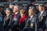 Royal Air Forces Association (Group C1, 155 members) during the Royal British Legion March Past on Remembrance Sunday at the Cenotaph, Whitehall, Westminster, London, 11 November 2018, 12:14.
