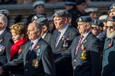 Royal Air Forces Association (Group C1, 155 members) during the Royal British Legion March Past on Remembrance Sunday at the Cenotaph, Whitehall, Westminster, London, 11 November 2018, 12:14.