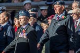 Royal Air Forces Association (Group C1, 155 members) during the Royal British Legion March Past on Remembrance Sunday at the Cenotaph, Whitehall, Westminster, London, 11 November 2018, 12:14.