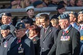 Royal Air Forces Association (Group C1, 155 members) during the Royal British Legion March Past on Remembrance Sunday at the Cenotaph, Whitehall, Westminster, London, 11 November 2018, 12:14.