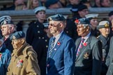 Royal Air Forces Association (Group C1, 155 members) during the Royal British Legion March Past on Remembrance Sunday at the Cenotaph, Whitehall, Westminster, London, 11 November 2018, 12:14.