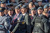 Royal Air Force Regiment Association (Group C3, 175 members) during the Royal British Legion March Past on Remembrance Sunday at the Cenotaph, Whitehall, Westminster, London, 11 November 2018, 12:14.