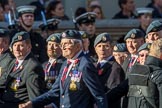 Royal Air Force Regiment Association (Group C3, 175 members) during the Royal British Legion March Past on Remembrance Sunday at the Cenotaph, Whitehall, Westminster, London, 11 November 2018, 12:14.