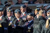 Royal Air Force Regiment Association (Group C3, 175 members) during the Royal British Legion March Past on Remembrance Sunday at the Cenotaph, Whitehall, Westminster, London, 11 November 2018, 12:15.