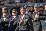 Royal Air Force Regiment Association (Group C3, 175 members) during the Royal British Legion March Past on Remembrance Sunday at the Cenotaph, Whitehall, Westminster, London, 11 November 2018, 12:15.