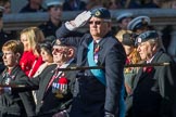 Royal Air Force Regiment Association (Group C3, 175 members) during the Royal British Legion March Past on Remembrance Sunday at the Cenotaph, Whitehall, Westminster, London, 11 November 2018, 12:15.