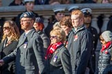 Royal Air Force Regiment Association (Group C3, 175 members) during the Royal British Legion March Past on Remembrance Sunday at the Cenotaph, Whitehall, Westminster, London, 11 November 2018, 12:15.