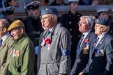 6 Squadron (Royal Air Force) Association (Group C7, 16 members) during the Royal British Legion March Past on Remembrance Sunday at the Cenotaph, Whitehall, Westminster, London, 11 November 2018, 12:15.