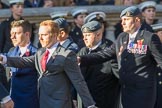 7 Squadron Association (Group C8, 20 members) during the Royal British Legion March Past on Remembrance Sunday at the Cenotaph, Whitehall, Westminster, London, 11 November 2018, 12:15.