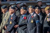 RAF Habbaniya Association (Group C10, 14 members) during the Royal British Legion March Past on Remembrance Sunday at the Cenotaph, Whitehall, Westminster, London, 11 November 2018, 12:16.