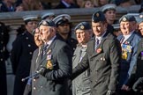 RAFDFSA (Group C11, 22 members) during the Royal British Legion March Past on Remembrance Sunday at the Cenotaph, Whitehall, Westminster, London, 11 November 2018, 12:16.