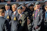 Royal Air Force Mountain Rescue Association (Group C12, 32 members) during the Royal British Legion March Past on Remembrance Sunday at the Cenotaph, Whitehall, Westminster, London, 11 November 2018, 12:16.