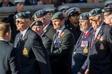Royal Air Force Mountain Rescue Association (Group C12, 32 members) during the Royal British Legion March Past on Remembrance Sunday at the Cenotaph, Whitehall, Westminster, London, 11 November 2018, 12:16.