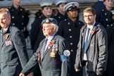RAF Airfield Squadron Branch Association s (Group C14, 12 members) during the Royal British Legion March Past on Remembrance Sunday at the Cenotaph, Whitehall, Westminster, London, 11 November 2018, 12:16..