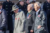 RAF Airfield Squadron Branch Association s (Group C14, 12 members) during the Royal British Legion March Past on Remembrance Sunday at the Cenotaph, Whitehall, Westminster, London, 11 November 2018, 12:16.
