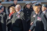 RAF Movements and Mobile Air Movements Squadrons Association (Group C15, 50 members) during the Royal British Legion March Past on Remembrance Sunday at the Cenotaph, Whitehall, Westminster, London, 11 November 2018, 12:16.