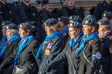 WRAF Branch of the Royal Air Forces Association (Group C30, 80 members) during the Royal British Legion March Past on Remembrance Sunday at the Cenotaph, Whitehall, Westminster, London, 11 November 2018, 12:19.