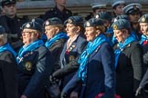 WRAF Branch of the Royal Air Forces Association (Group C30, 80 members) during the Royal British Legion March Past on Remembrance Sunday at the Cenotaph, Whitehall, Westminster, London, 11 November 2018, 12:19.