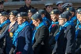 WRAF Branch of the Royal Air Forces Association (Group C30, 80 members) during the Royal British Legion March Past on Remembrance Sunday at the Cenotaph, Whitehall, Westminster, London, 11 November 2018, 12:19.