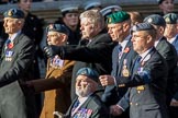 Royal Air Force Servicing Commando and Tactical Supply Wing Association (Group C36, 50 members) during the Royal British Legion March Past on Remembrance Sunday at the Cenotaph, Whitehall, Westminster, London, 11 November 2018, 12:20.
