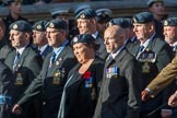 Royal Air Force Servicing Commando and Tactical Supply Wing Association (Group C36, 50 members) during the Royal British Legion March Past on Remembrance Sunday at the Cenotaph, Whitehall, Westminster, London, 11 November 2018, 12:20.