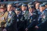 Royal Air Force Servicing Commando and Tactical Supply Wing Association (Group C36, 50 members) during the Royal British Legion March Past on Remembrance Sunday at the Cenotaph, Whitehall, Westminster, London, 11 November 2018, 12:20.