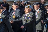 Northern Ireland Veteran's Association  (Group D2, 36 members) during the Royal British Legion March Past on Remembrance Sunday at the Cenotaph, Whitehall, Westminster, London, 11 November 2018, 12:20.