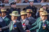 British Gurkha Welfare Society (Group D6, 5 members) during the Royal British Legion March Past on Remembrance Sunday at the Cenotaph, Whitehall, Westminster, London, 11 November 2018, 12:21.