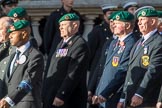 Commando Veterans Association  (Group D12, 42 members) during the Royal British Legion March Past on Remembrance Sunday at the Cenotaph, Whitehall, Westminster, London, 11 November 2018, 12:22.