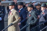 Circuit of Service Lodges (Group D14, 35 members) during the Royal British Legion March Past on Remembrance Sunday at the Cenotaph, Whitehall, Westminster, London, 11 November 2018, 12:22.