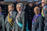 The Royal Antediluvian Order of Buffaloes (Group D24, 12 members) during the Royal British Legion March Past on Remembrance Sunday at the Cenotaph, Whitehall, Westminster, London, 11 November 2018, 12:24.