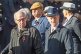 The British Resistance - Coleshill Auxiliary Research Team (Group D25, 14 members) during the Royal British Legion March Past on Remembrance Sunday at the Cenotaph, Whitehall, Westminster, London, 11 November 2018, 12:24.