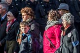 Children (and Families) of Far East Prisoners of War (Group M2, 59 members) during the Royal British Legion March Past on Remembrance Sunday at the Cenotaph, Whitehall, Westminster, London, 11 November 2018, 12:25.