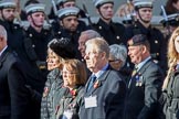 Children (and Families) of Far East Prisoners of War (Group M2, 59 members) during the Royal British Legion March Past on Remembrance Sunday at the Cenotaph, Whitehall, Westminster, London, 11 November 2018, 12:25.