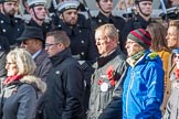 Children (and Families) of Far East Prisoners of War (Group M2, 59 members) during the Royal British Legion March Past on Remembrance Sunday at the Cenotaph, Whitehall, Westminster, London, 11 November 2018, 12:25.