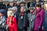 The British Evacuees Association (Group M4, 50 members) during the Royal British Legion March Past on Remembrance Sunday at the Cenotaph, Whitehall, Westminster, London, 11 November 2018, 12:25.