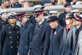 The Salvation Army (Group M6, 30 members) during the Royal British Legion March Past on Remembrance Sunday at the Cenotaph, Whitehall, Westminster, London, 11 November 2018, 12:25.