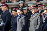 The Salvation Army (Group M6, 30 members) during the Royal British Legion March Past on Remembrance Sunday at the Cenotaph, Whitehall, Westminster, London, 11 November 2018, 12:25.