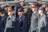 The Salvation Army (Group M6, 30 members) during the Royal British Legion March Past on Remembrance Sunday at the Cenotaph, Whitehall, Westminster, London, 11 November 2018, 12:25.