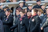 NAAFI EFI NCS Association (Group M7, 20 members) during the Royal British Legion March Past on Remembrance Sunday at the Cenotaph, Whitehall, Westminster, London, 11 November 2018, 12:26.