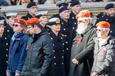 Civil Defence Association  M9, 12 members)  during the Royal British Legion March Past on Remembrance Sunday at the Cenotaph, Whitehall, Westminster, London, 11 November 2018, 12:26.