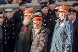 Civil Defence Association  M9, 12 members)  during the Royal British Legion March Past on Remembrance Sunday at the Cenotaph, Whitehall, Westminster, London, 11 November 2018, 12:26.