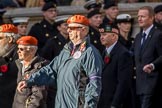 Civil Defence Association  M9, 12 members)  during the Royal British Legion March Past on Remembrance Sunday at the Cenotaph, Whitehall, Westminster, London, 11 November 2018, 12:26.