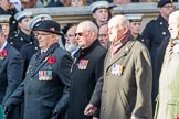 The Firefighters Memorial Trust (Group M16, 25 members) during the Royal British Legion March Past on Remembrance Sunday at the Cenotaph, Whitehall, Westminster, London, 11 November 2018, 12:26.