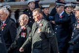 The Firefighters Memorial Trust (Group M16, 25 members) during the Royal British Legion March Past on Remembrance Sunday at the Cenotaph, Whitehall, Westminster, London, 11 November 2018, 12:26.