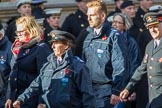 RSPCA (Group M19, 22 members) during the Royal British Legion March Past on Remembrance Sunday at the Cenotaph, Whitehall, Westminster, London, 11 November 2018, 12:27.