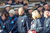Blue Cross (Group M20, 18 members) during the Royal British Legion March Past on Remembrance Sunday at the Cenotaph, Whitehall, Westminster, London, 11 November 2018, 12:27..