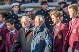 The Old Cryptians Club (Group M22, 18 members) during the Royal British Legion March Past on Remembrance Sunday at the Cenotaph, Whitehall, Westminster, London, 11 November 2018, 12:27.