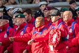 Haig Housing Trust (Group M23, 24 members) during the Royal British Legion March Past on Remembrance Sunday at the Cenotaph, Whitehall, Westminster, London, 11 November 2018, 12:27.